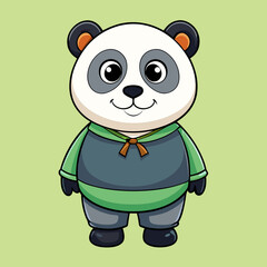 panda cartoon vector