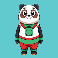 panda cartoon vector