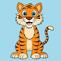 tiger cartoon vector