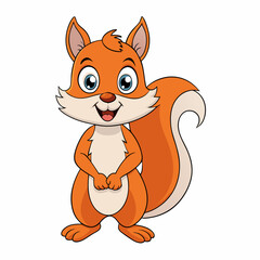 squirrel  cartoon vector