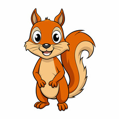 squirrel  cartoon vector
