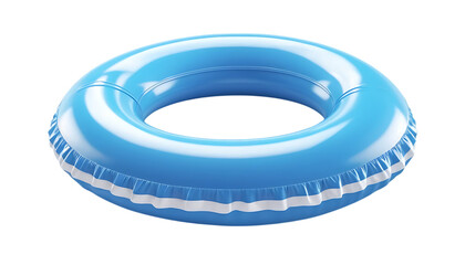 3d Inflatable blue swimming ring rubber icon png 