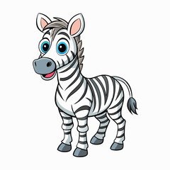 zebra cartoon vector