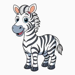 zebra cartoon vector