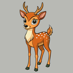 deer cartoon vector