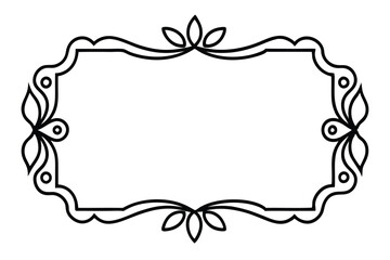 frame with floral ornament