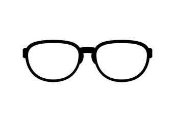 Black glasses eye icon vector design