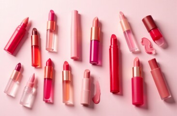 Obraz premium Innovative Lip Shapes Flat Lay