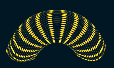 Abstract background with geometric wave lines.  Illustration of original background.
