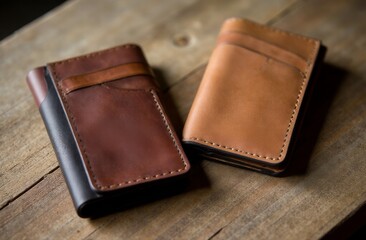 Elegant Minimalist Wallets Display