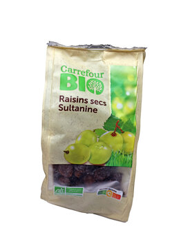 Raisins sec sultanine bio d Carrefour
