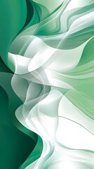 Fototapeta premium Vector green background with white lines and shapes 