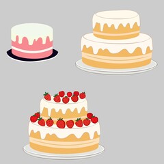 vector birthday cake