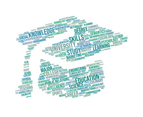 College Majors Word Cloud