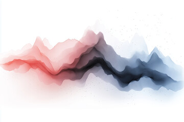 Obraz premium Gradient descent paths depicted in blush-pink and graphite colors to illustrate machine learning concepts