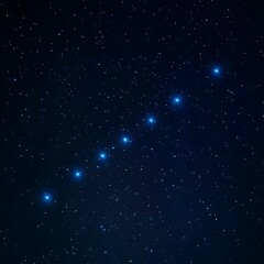 Celestial Alignment Big Dipper Constellation Illuminating the Night Sky with Twinkling Stars