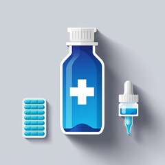 Obraz premium medical vector icons, healthcare icons, medical icons set, flat medical icons, vector healthcare graphics, medical symbol icons, healthcare 