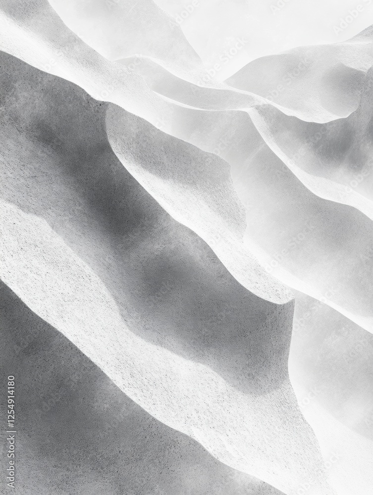 Poster Minimalist concrete texture background with subtle gradients and soft curves highlighting simplicity and elegance. Generative AI