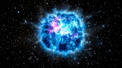 Celestial Nebula Explosion a Cosmic Symphony of Light in Deep Space Universe Exploration Imagery