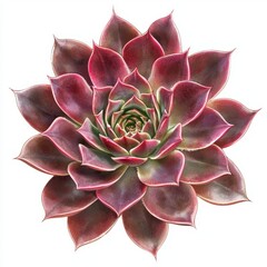 Fototapeta premium Stunning close-up view of a vibrant colorful succulent plant with intricate leaf patterns and textures for nature lovers and gardeners