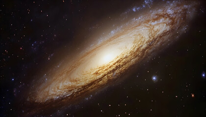 Realistic galaxy background