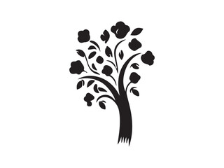 vector tree silhouette