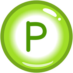 Phosphorus P Element Icon