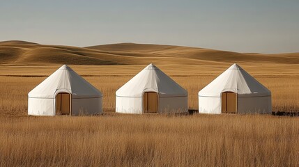 Nomadic festival with yurts music performers and horse games capturing Kazakh heritage vibrant cultural atmosphere ideal for tourism ads 
