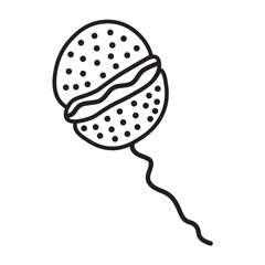 glenodinium dinoflagellates line icon