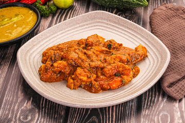 Indian cuisine - Prawns malabar masala