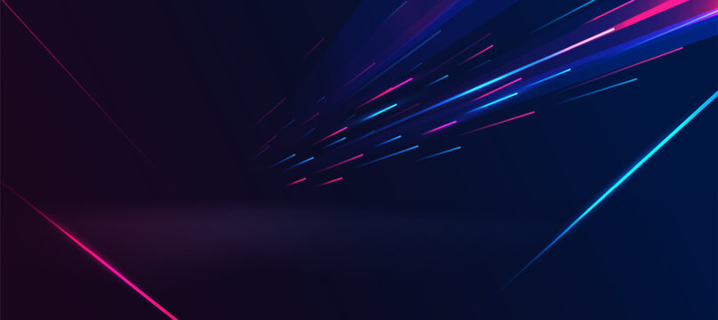 Abstract neon technology background, Futuristic digital background for presentation business or event poster tech EPS 10