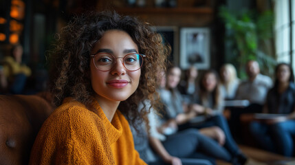 Photograph of a virtual collaboration session with a diverse team engaged in a video call, featuring clear screens, natural lighting, and a professional yet comfortable remote work setting
