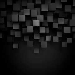 Obraz premium Geometric abstract black cubes background design