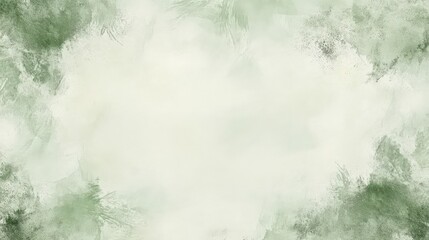 Delicate Green Watercolor Texture with Subtle Abstract Details.