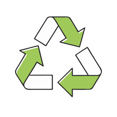 Obraz premium recycling symbol icon, recycling symbol vector illustration-simple illustration of recycling symbol, perfect for recycling symbol logos and icons