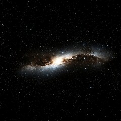 Deep Space Galaxy and Stars Cosmic Vista Exploration with Celestial Light in Endless Universe