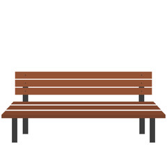 illustration of Wooden Chair in garden
