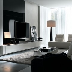 Modern living room with minimalist design