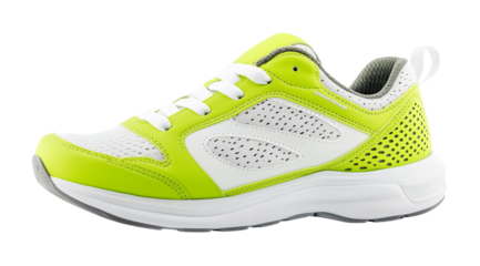 PNG, Sneakers, isolated on white background, generated by Generative AI technology.