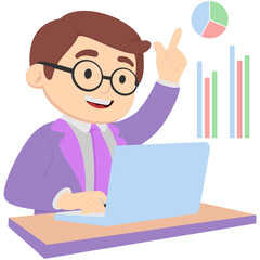Business Character Illustration for Financial Professionals
