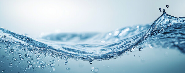 water splash isolated on white