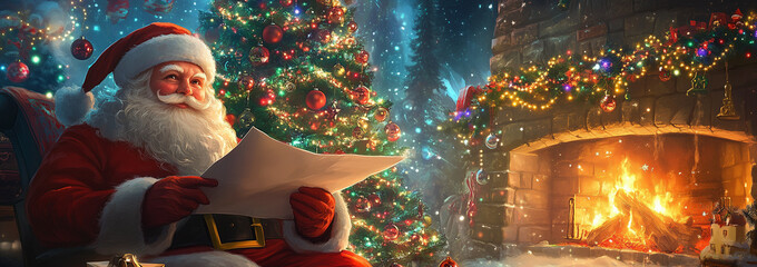 christmas tree in a fireplace