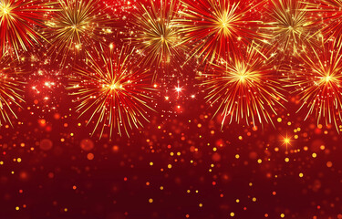 fireworks on the night sky