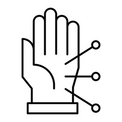 Acupuncture outline icon