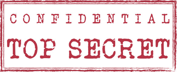 Top Secret, Confidential in red ink stamp
