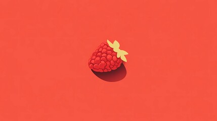 Fresh raspberry illustrations, capturing the natural texture and color of berries, perfect for culinary designs and food packaging, book style art.