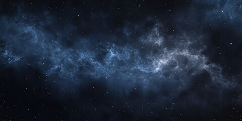 Dark grainy banner with pastel sky-blue to black gradient, glowing noise texture for a soft, dreamy effect. High-resolution abstract poster background, perfect for moody & artistic designs