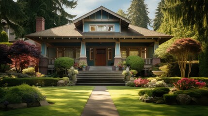 Fototapeta premium architecture craftsman house