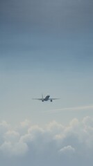 Obraz premium Airplane aircraft vehicle flying.