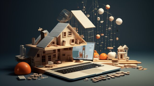 life balance between house model